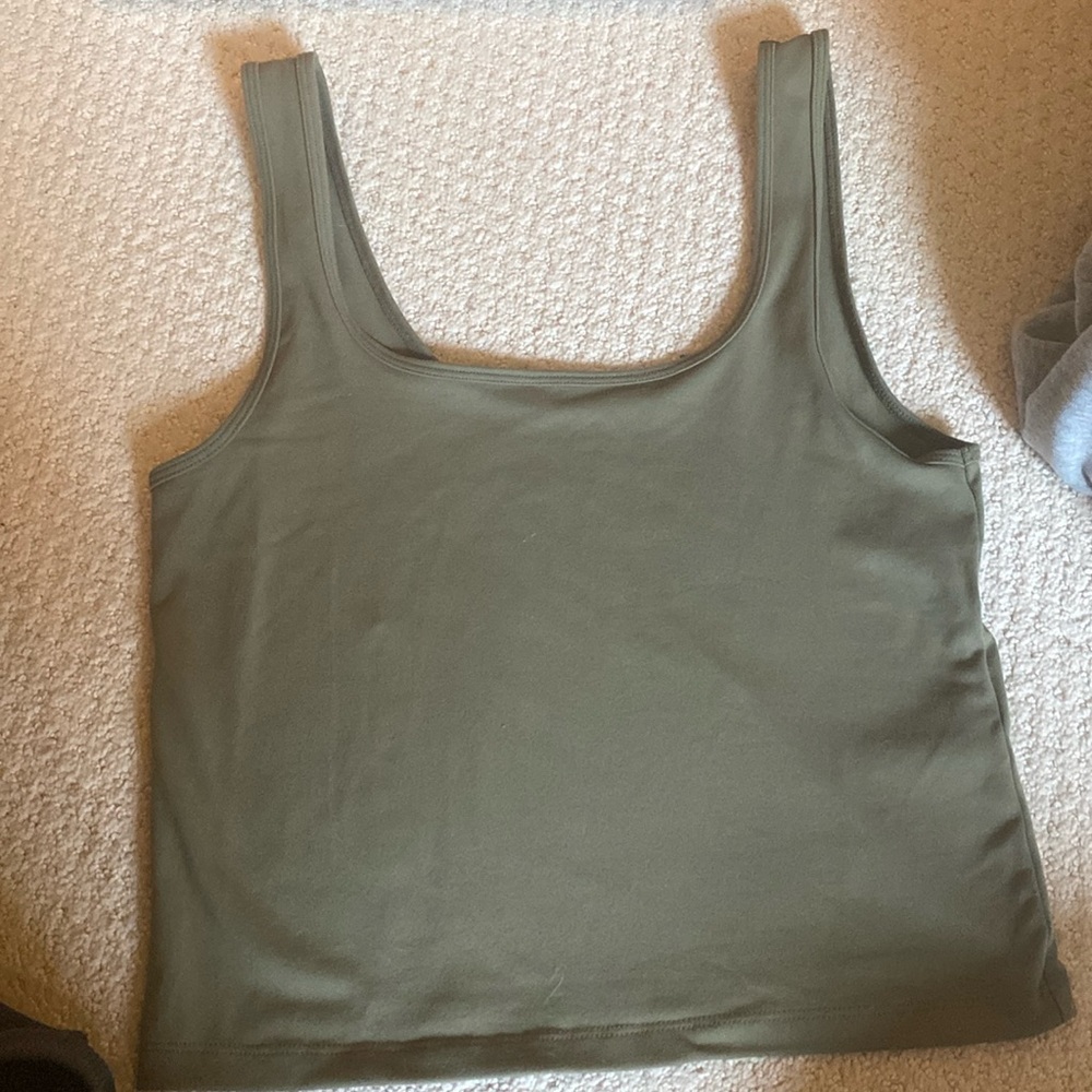 Abercrombie Green Cropped Tank